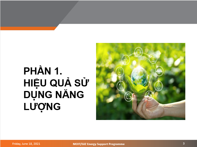 PHẦN 1: TỔNG QUAN - HIỆU QUẢ SỬ DỤNG NĂNG LƯỢNG