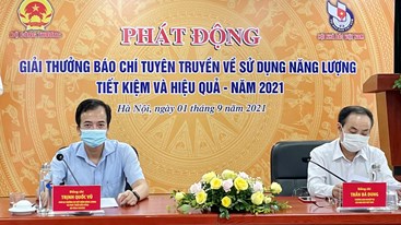 Giải báo chí về tuyên truyền sử dụng năng lượng tiết kiệm và hiệu quả năm 2021