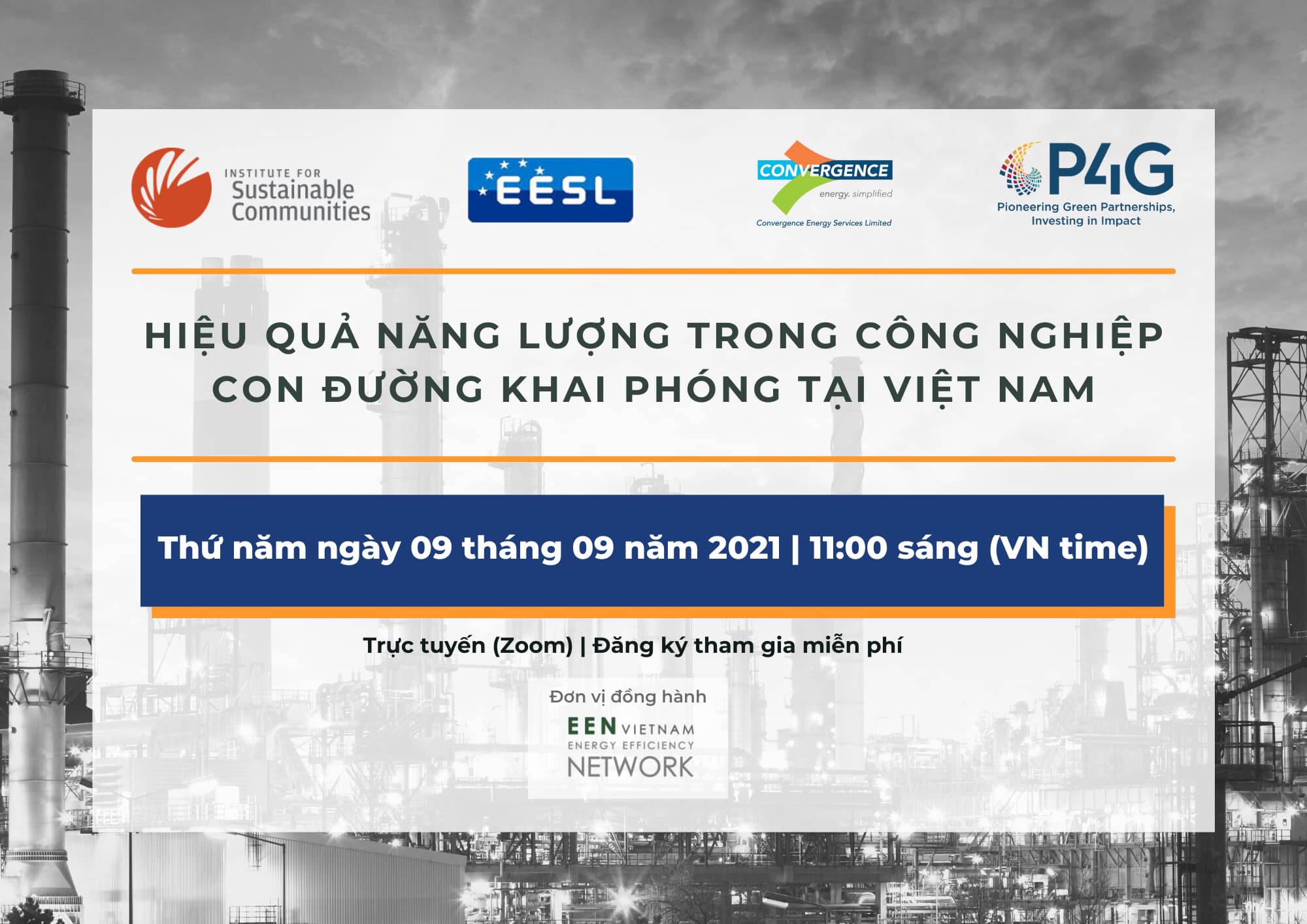 REGISTER FOR “PAVING THE WAY FORWARD FOR IMPLEMENTATION OF INDUSTRIAL ENERGY EFFICIENCY IN VIETNAM”
