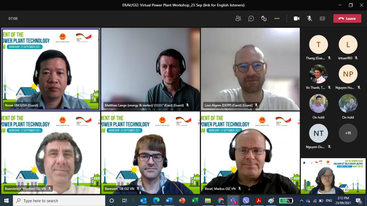 Workshop on Development of the Virtual Power Plant Technology in Viet Nam