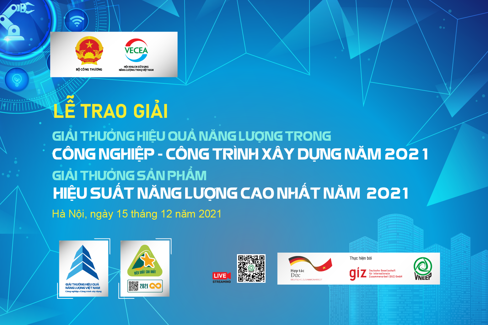 Sắp diễn ra Lễ trao các Giải thưởng hiệu quả năng lượng năm 2021